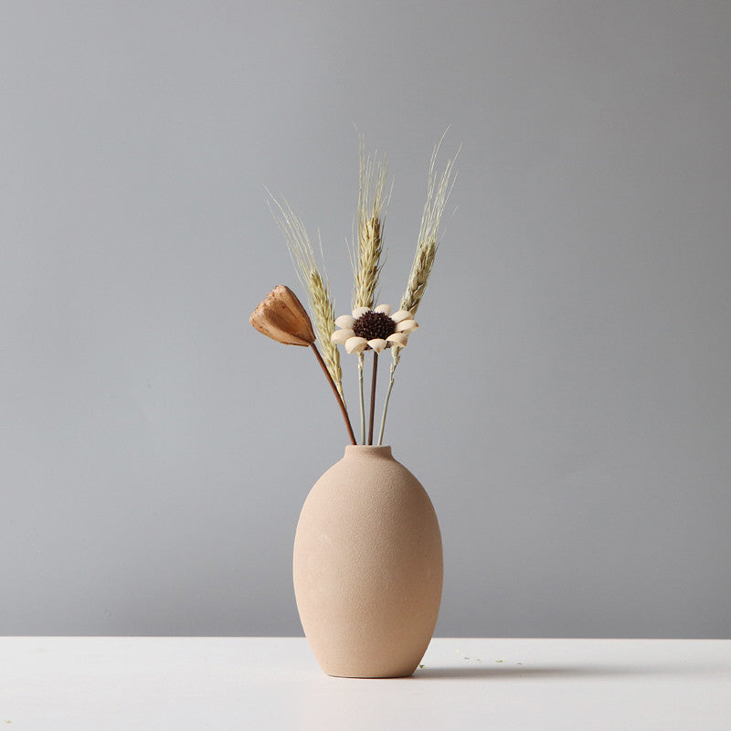 Scandinavian Minimalist Ceramic Vases - Modern Nordic Decor for Living Room, Bedroom, Office