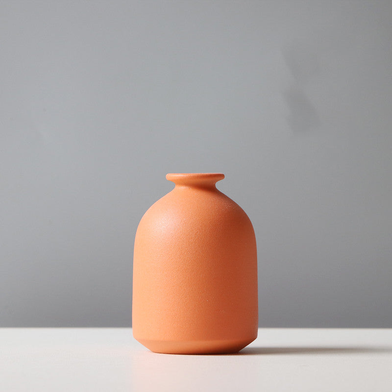 Scandinavian Minimalist Ceramic Vases - Modern Nordic Decor for Living Room, Bedroom, Office