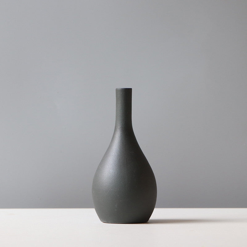 Scandinavian Minimalist Ceramic Vases - Modern Nordic Decor for Living Room, Bedroom, Office