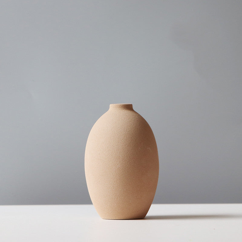 Scandinavian Minimalist Ceramic Vases - Modern Nordic Decor for Living Room, Bedroom, Office