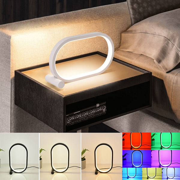 USB Plug-In Oval Acrylic Lamp - Touch Control Dimmable Night Light