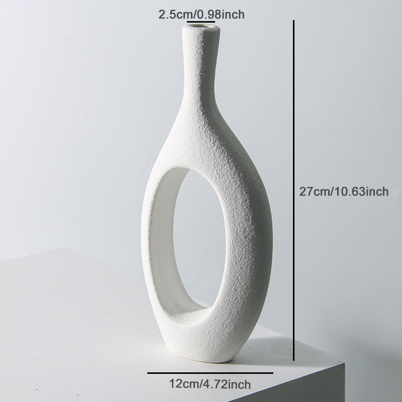 Nordic Boho INS Ceramic Vase - Elegant Modern Home Decor