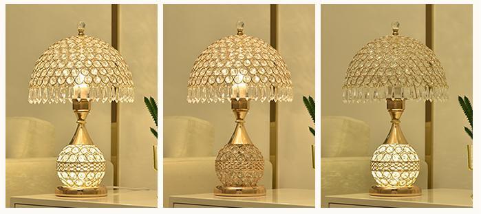 Luxury Crystal Chandelier - Modern Gold LED Pendant Lamp for Living Room & Bedroom