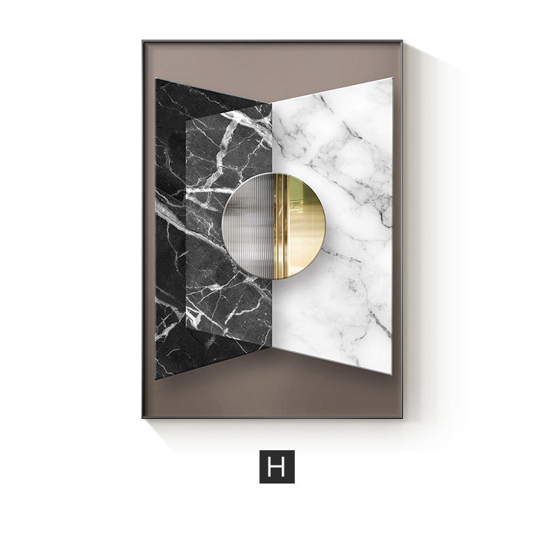 Geometric Canvas Wall Art - Modern Abstract Print, Contemporary Home Decor, Living Room