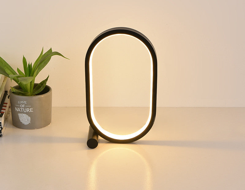 USB Plug-In Oval Acrylic Lamp - Touch Control Dimmable Night Light